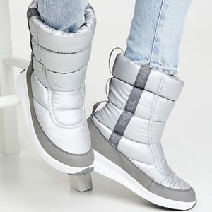 Sorel Out n About Puffy Mid Silver Boot